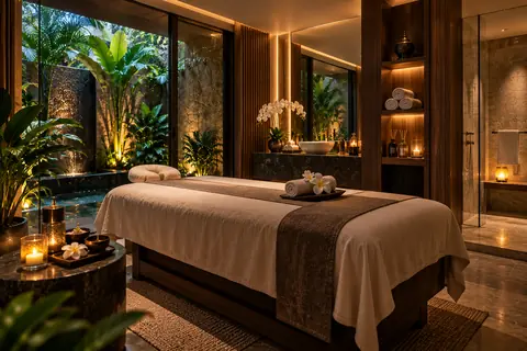 Private treatment suite at Thai Elysium Spa, a massage spa in Meydan